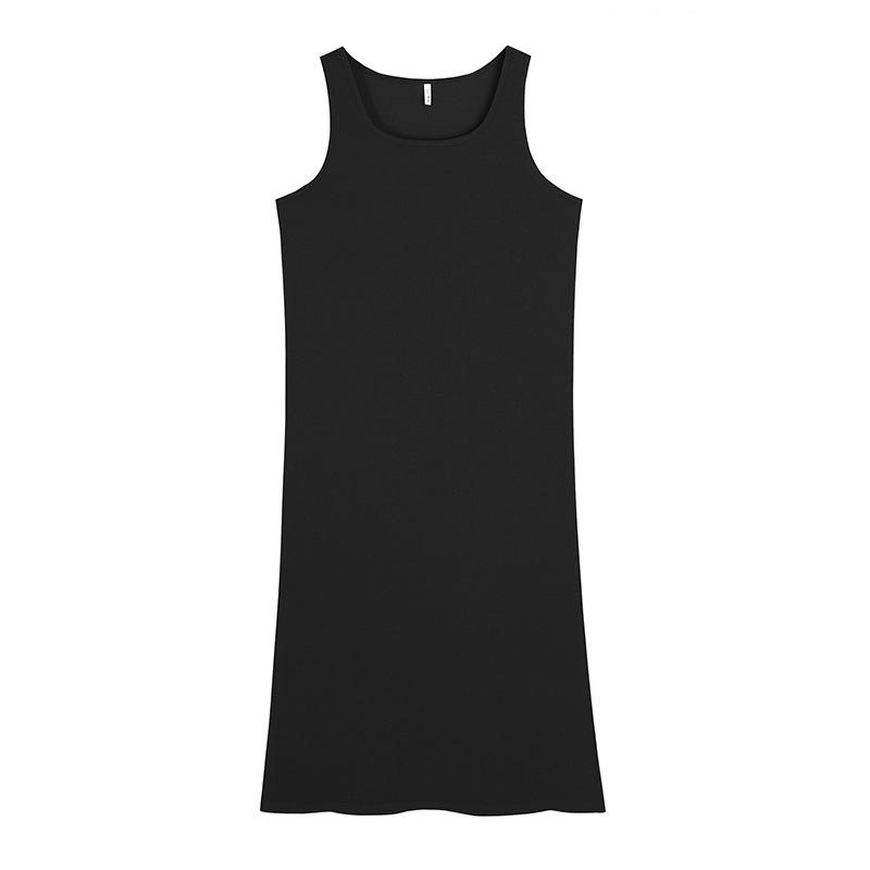 U Neck Sleeveless Vest Dress Women's Spring and Summer Plus Size Multicoloured Halter Dress