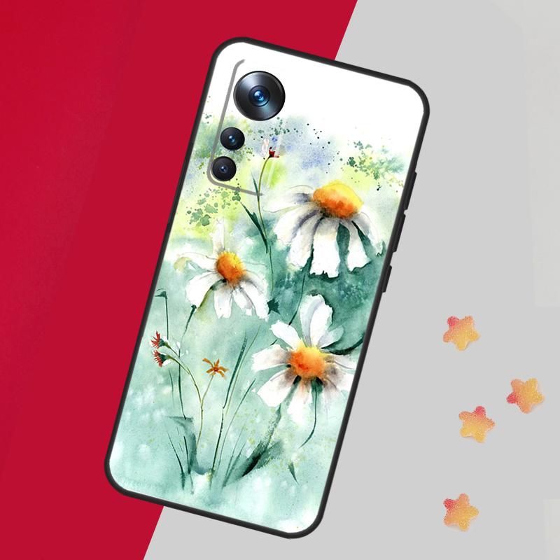 Daisy Watercolor Case For Xiaomi 15 Ultra 13 14 11T 12T 13T 14T Pro Cover For POCO F7 F6 F5 X3 X5 X6 X7 Pro