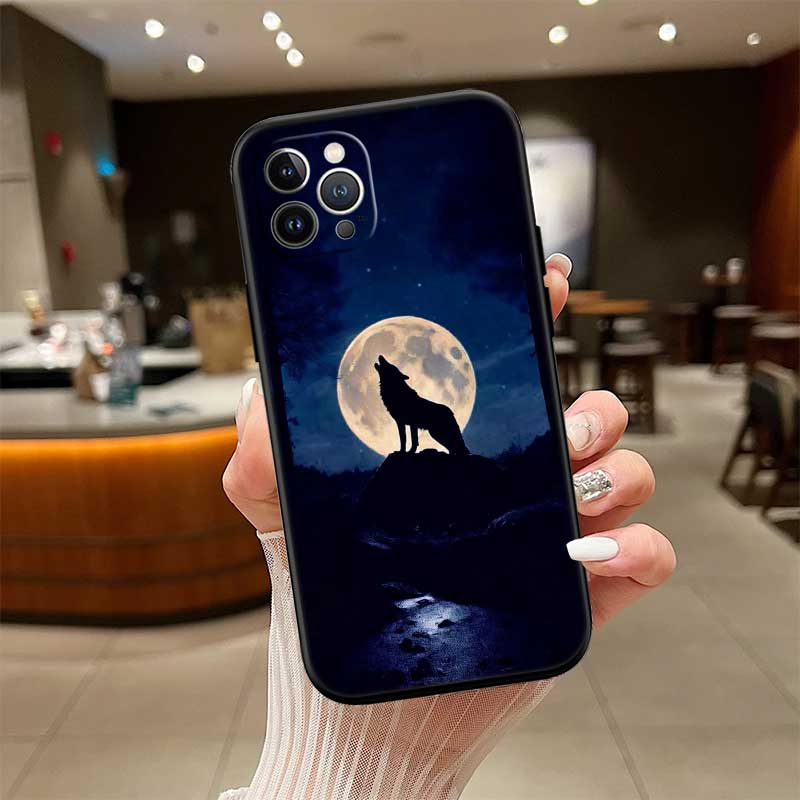 UP6 Animal Wolf Phone Case for Samsung Galaxy A11 A12 A13 A15 A52S A53 A55 A56 A70 A71 A72 A73 F06 F16 F56 S10 Plus S10e