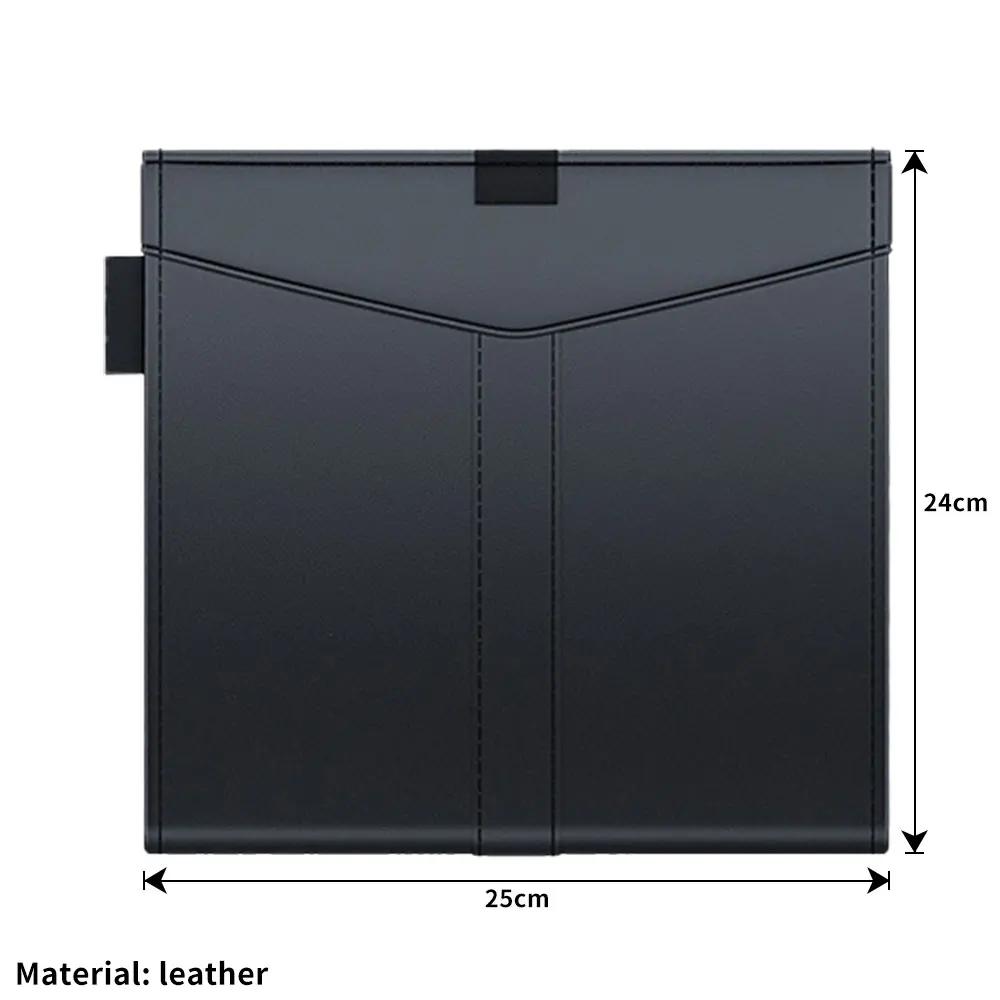 Magnetický závěsný auto koš na odpadky PU kůže Vodotěsný Koš na odpadky Příslušenství Úložná kapsa na zadní sedadlo Odolný proti protečení