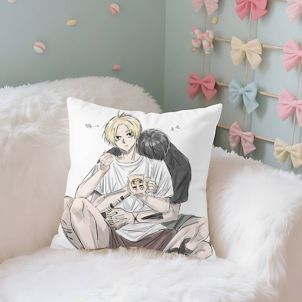 Nagumo And Shin Case Plush Fabric Soft Pillowcase Double Sided Print Cushion Cover Household Gifts