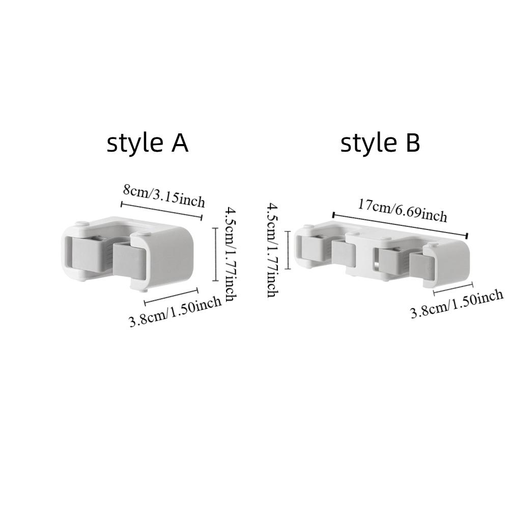 Plastic Mop Clip Hanging Mop Broom Holder Bathroom Hook Mop Storage Clips Rack Wall Mounted