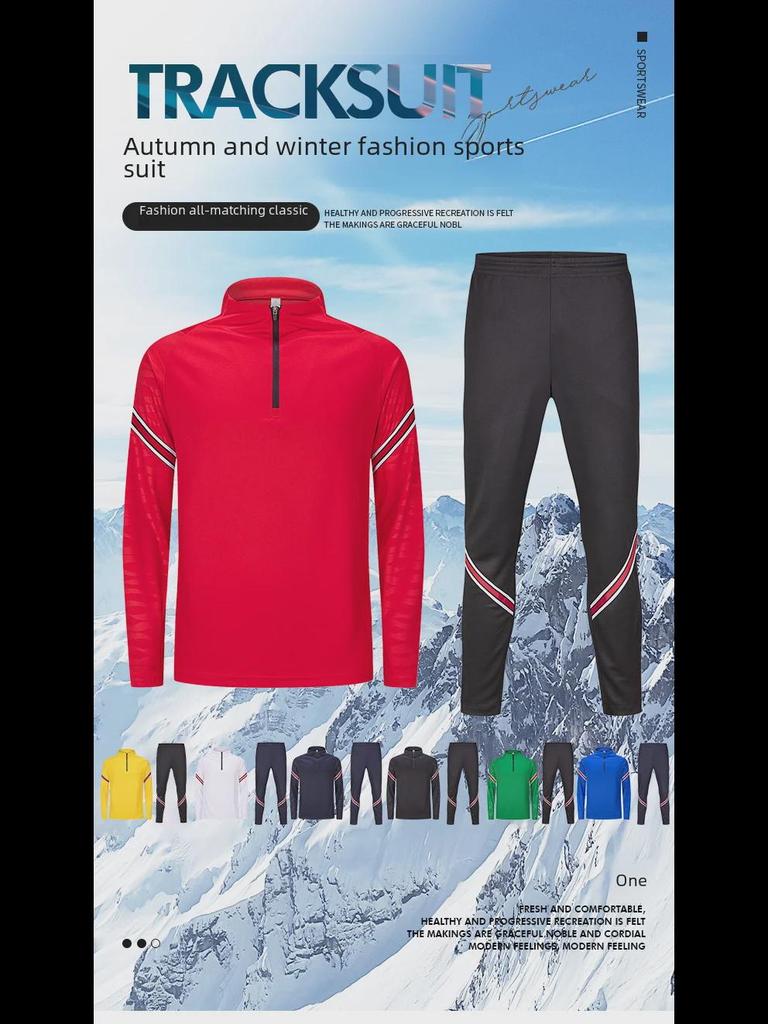Half-Zip Contrast Stripe Sports Top with Half-Finger Sleeves