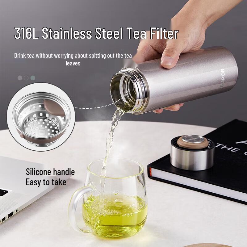 Supor 316 Stainless Steel Vacuum Flask with Tea Infuser