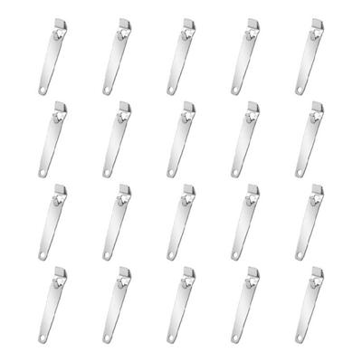 20pcs Stainless Steel Miniature Bottle Openers Safe Rounded Edges for Comfortable Grip Efficient Opening Device