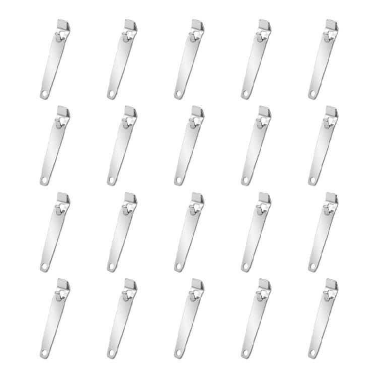 

20pcs Stainless Steel Miniature Bottle Openers Safe Rounded Edges for Comfortable Grip Efficient Opening Device 1