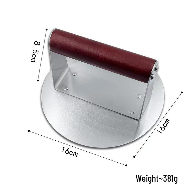 Stainless Steel Meat Patty Presser - Manual Hamburger Press & Scaled Kitchen Tool