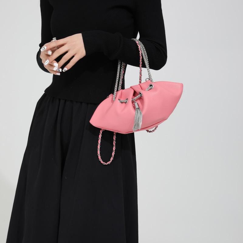 Women's folded cloud bag with a shoulder chain armpit bag fresh fashion new