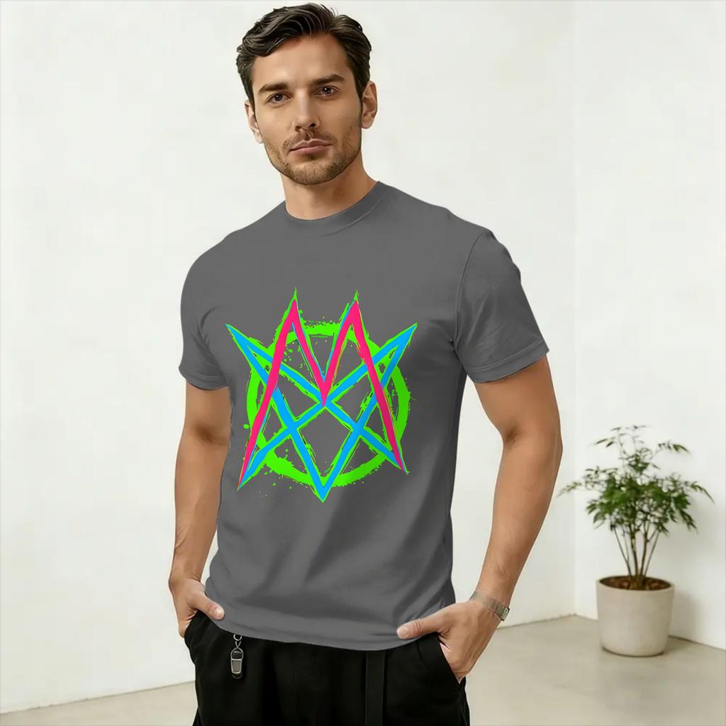 Oversized T Shirt Beach Band MSI Fanart Hip Hop T Shirts Cotton Tee Shirt for Unisex Y2K Basic Print Short Sleeve Tees