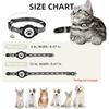 Waterproof Airtag Cat Collar, Reflective Cat Airtag Collar with Bell, Breakaway Cat collar AirTag Holder, Lightweight Kitten Collar for Apple Air