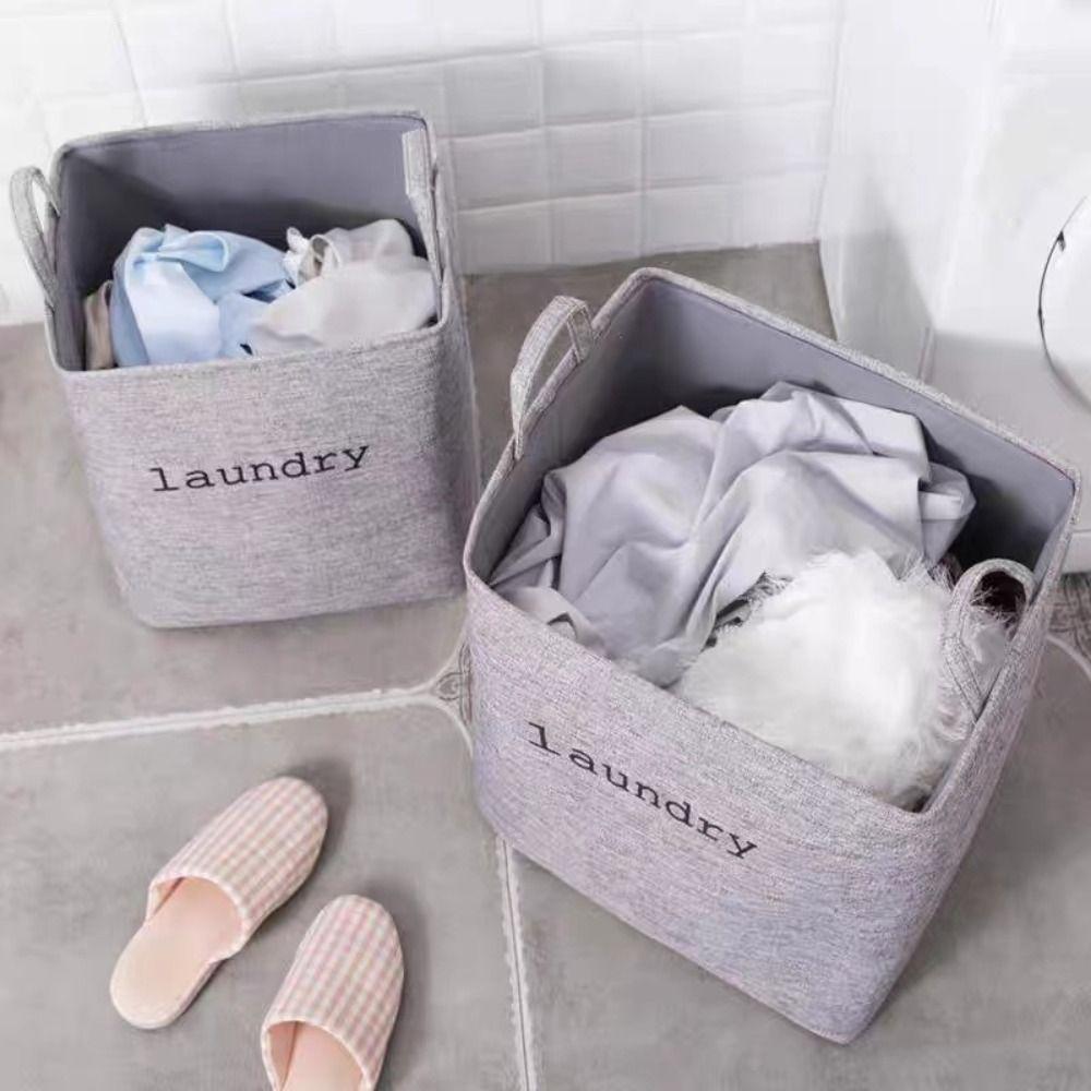 EVA Clothes Storage Crate Thick Laundry Basket Portable Toys Organizer Living Room