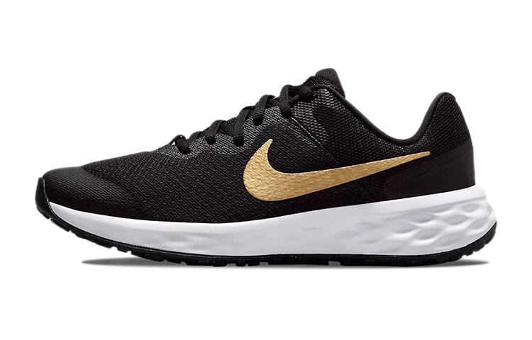 Nike Revolution 6  Black Metallic Gold  GS DD1096-002 36