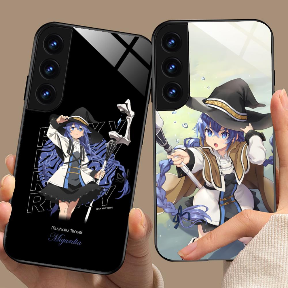 Mushoku Tensei Roxy Mobile Phone Case for Samsung Galaxy A56 55 54 53 52 51 36 35 34 23 16 15 5G Glass Colorful Cover Pretty