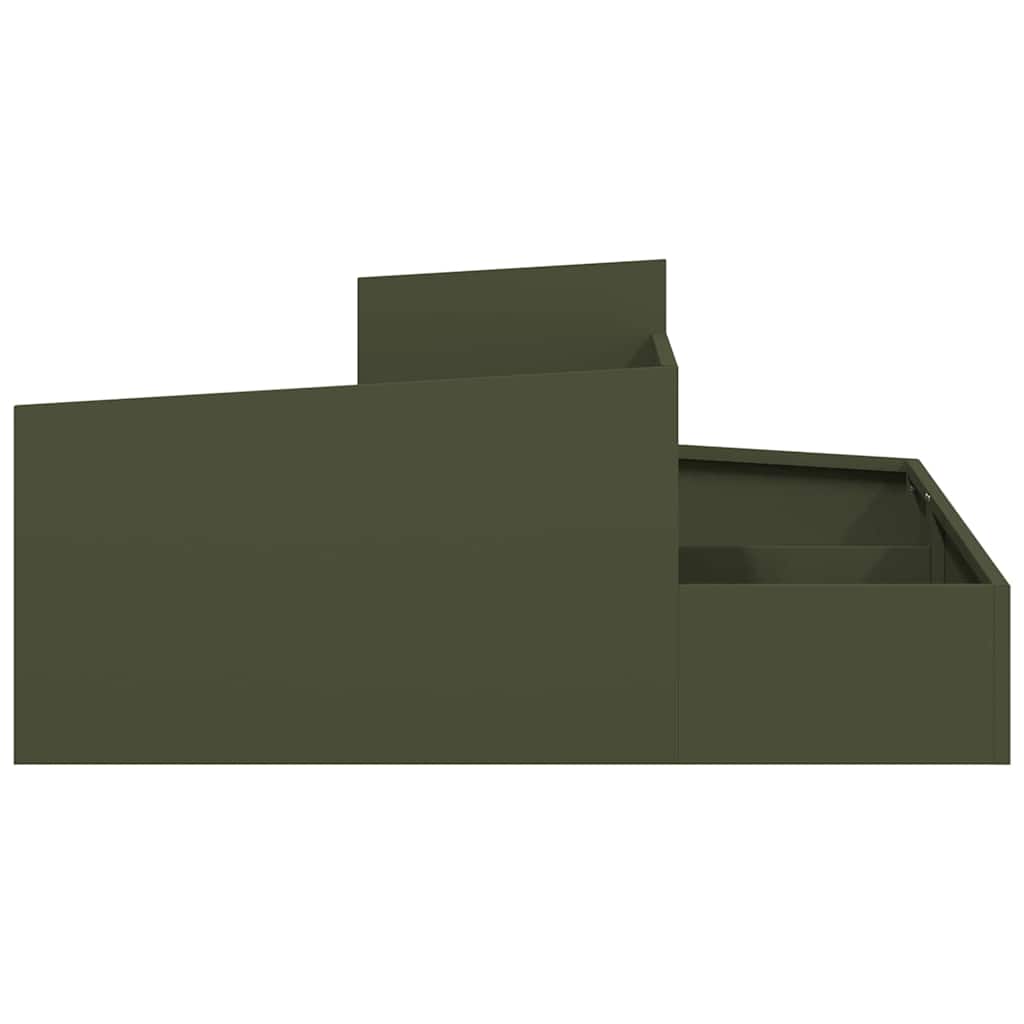 Garden Planter Olive Green 100 X 100 X 50 Cm