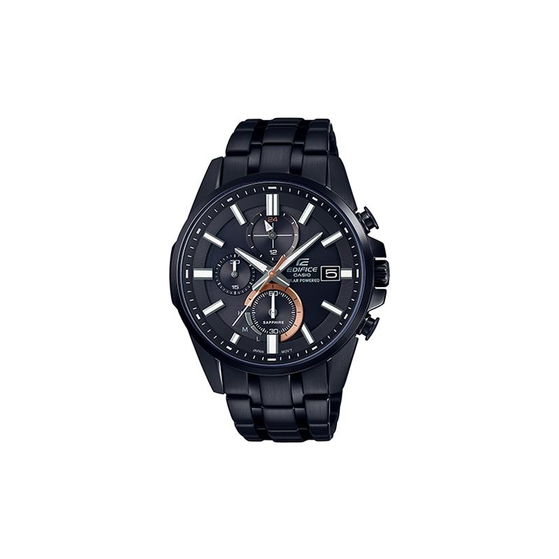 

Casio EDIFICE Series Fashion Business IP Black Particle Coating Artificial Sapphire Mirror Solar Sports Waterproof Quartz Movement EFB-560SBC-1AVUPR чёрный