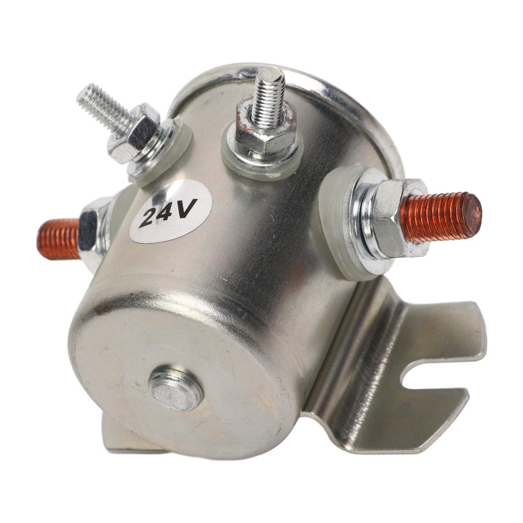 200A 24V Motor Starter Relay 1114208 Dustproof Starter Relay Solenoid for Winches Boats Club Car