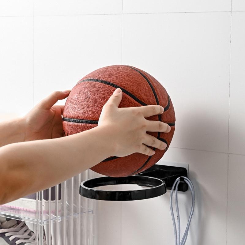 Organizzatori Multifunzione da Parete per Display di Pallacanestro Calcio Materiali Plastici Adatti a Vari Arredi Occasioni