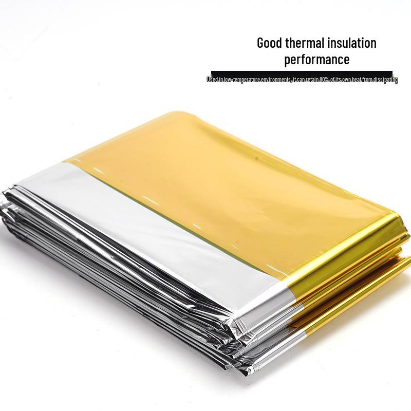

Insulated Thermal Emergency Blanket/Sleeping Bag Double-Sided Silver 130*210