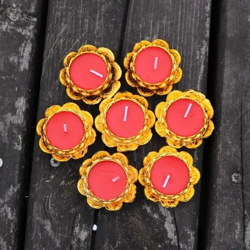 28 Stück Handgemachte Lotusblume Teelichtkerze, Schwimmkerze und Teelichter, Tischdekorationen, Braut-Babyparty