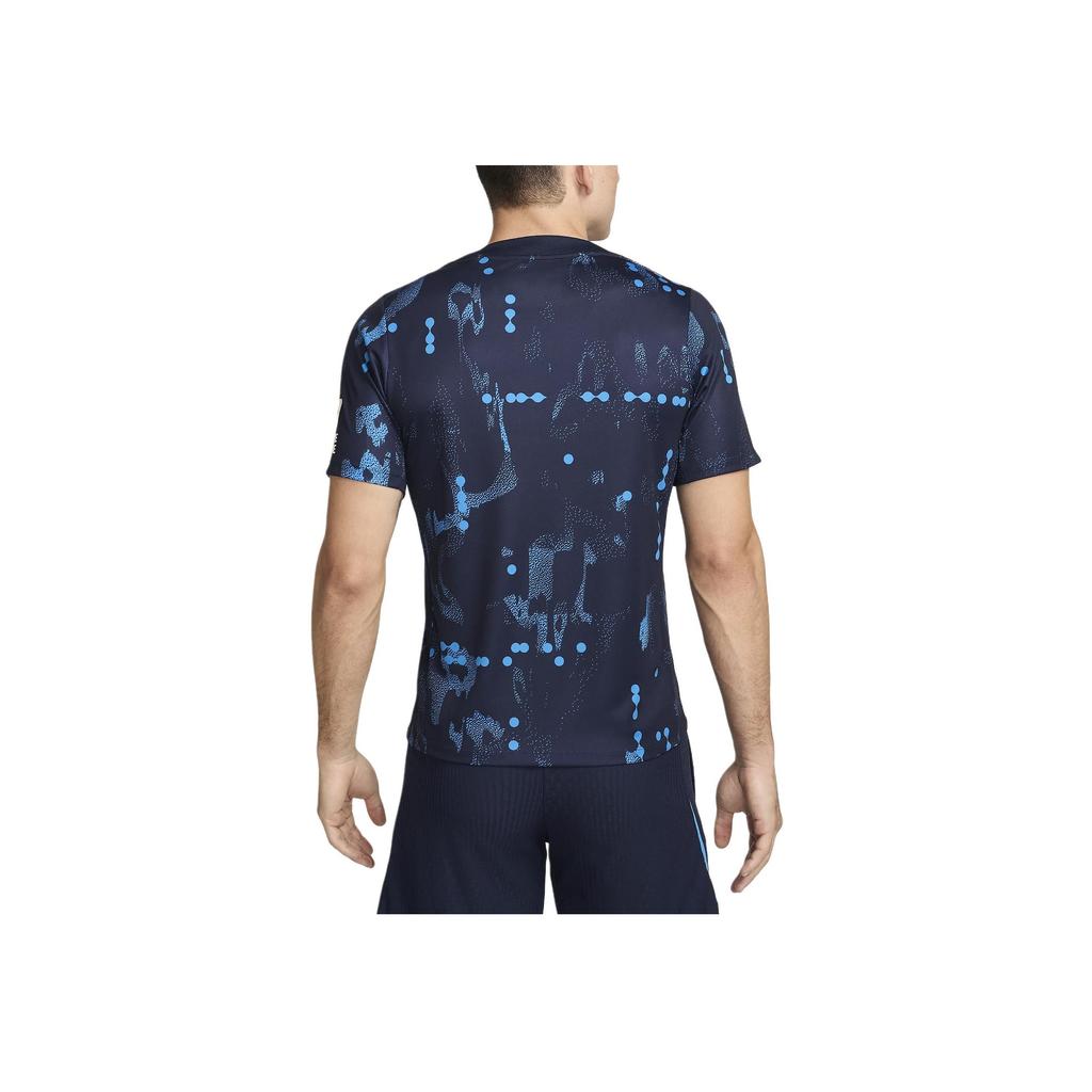 Nike Chelsea F.C. Collection FW24 Fashion Logo Vintage Short Sleeve Crew Neck Football Shirt Men Tops Obsidian FN9646-452