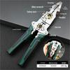 Multifunctional Electrical Tool Set: Voltage Tester, Wire Stripper, Crimping Pliers, Electrician Tape, and Live Wire Tester