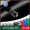 2026 Het För VOLKSWAGEN VW Bil Däckventilhattar Emblem Metallkåpa Fodral Dammkåpor Tillbehör För Volkswagen R Caddy Golf Passat