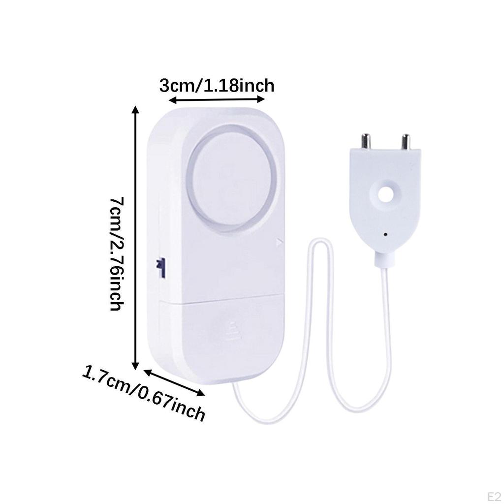 Water Leak Alarm Detection Adjustable Volume Waterproof Flood Overflow Sensors for Tank