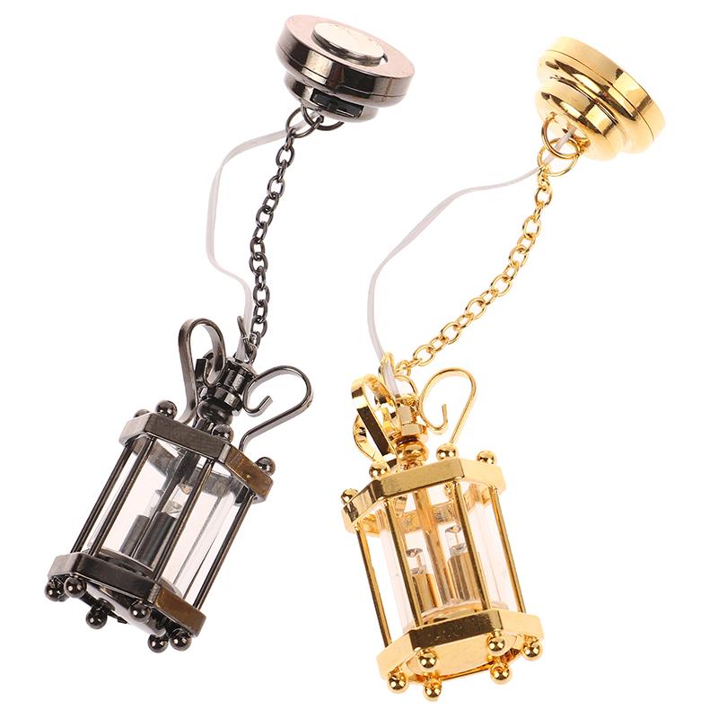 1:12 Dollhouse Miniature Ceiling Lamp Chandelier Led Wall Light Furniture Decor