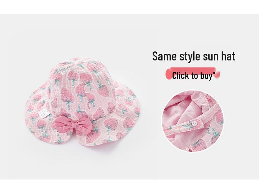 2025 Sommer Neugeborenes Erdbeer-Baumwoll-Strampelhöschen - Ärmellos, Spaghettiträger, Druckknopfverschluss im Schritt