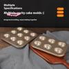 6/9/12 Cavity Chestnut Shaped Cake Baking Tray Mold Carbon Steel Kitchen Baking Tool Essential Kitchen Accessory