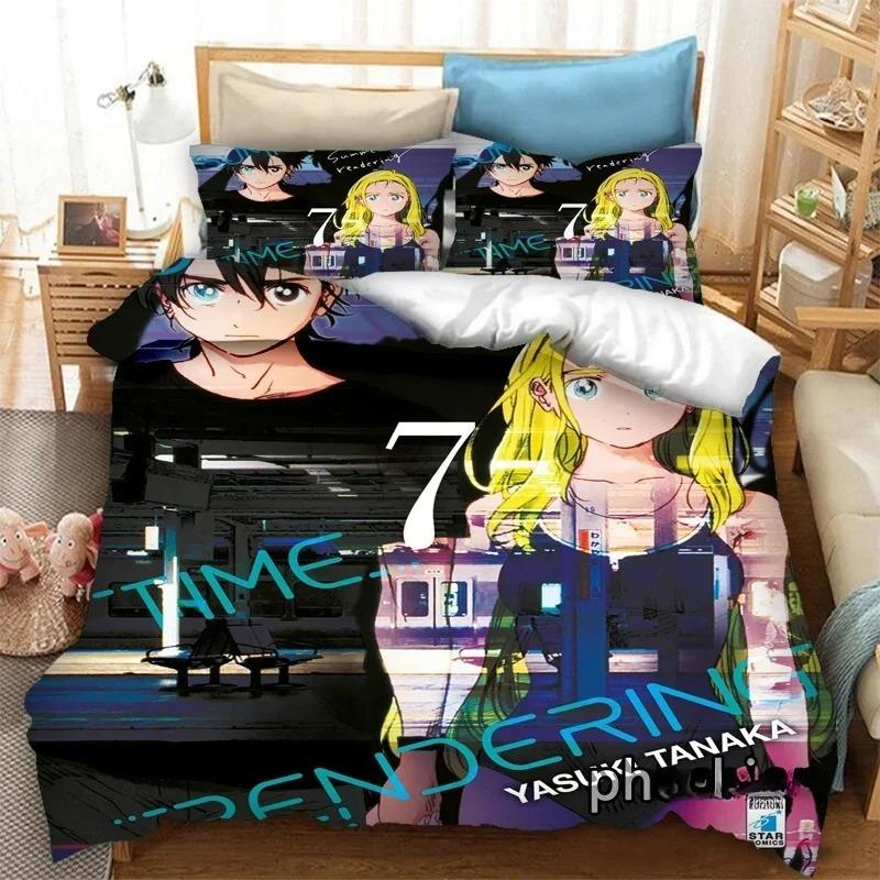 Fashion 3D Print Anime Summer Time Rendering  Bedding Set Duvet Covers Pillowcases Comforter Bedding Sets Bedclothes