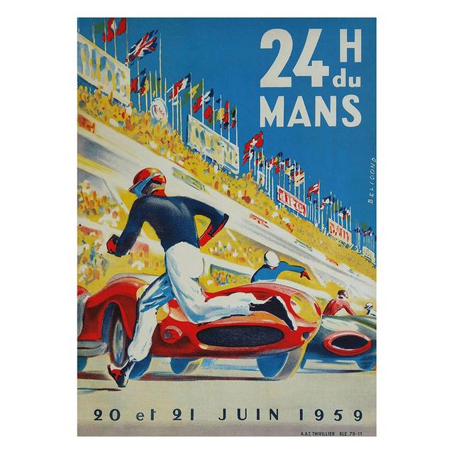 24 HEURES DU MANS Posters and Prints Vintage Racing Canvas Paintings Wall Art Picture for Living Room Home Decoration No Frame