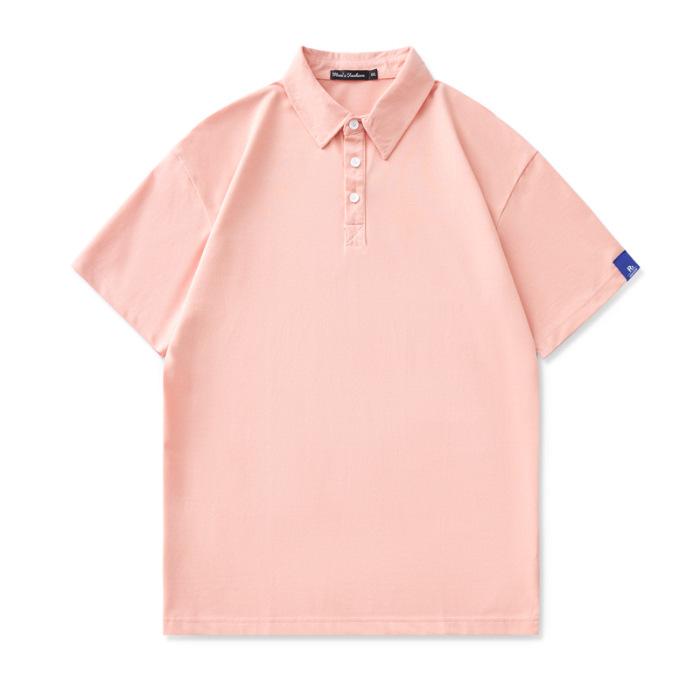 Summer Thin Short-sleeved POLO Shirt Men's Solid Color T-shirt Men's Lapel Thin Short T-top