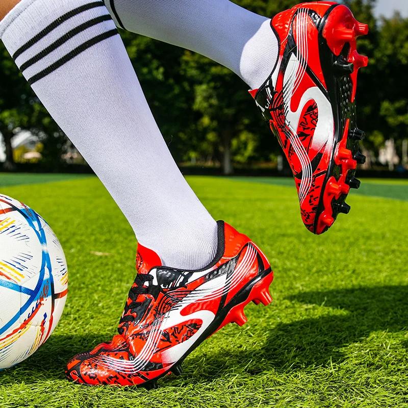 Fußballschuhe Jungen Professionelle Fußballschuhe Kinder Leichtathletik Trainingsschuhe Sportschuh Mädchen Outdoor Stollen Chuteira De Campo