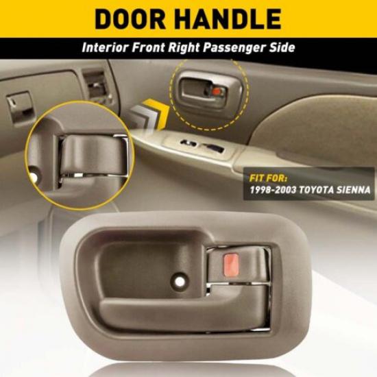 For 2004-2010 Toyota Sienna Door Interior Handle Front Inner Right 91298 Beige