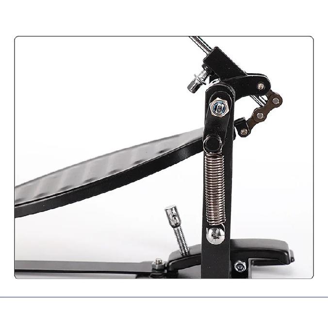 1 Stück einzelnes Fußpedal mit Trommelwollschlägel, Einzelkettenantrieb, Schlaginstrumente, Ersatz für Schlagzeug-Musikliebhaber