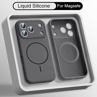 Magnetic Original Liquid Silicone Case For iPhone 17 Pro Air 17 Pro Max For Magsafe Cases For iPhone 17 Air Phone Back Cover
