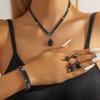 Fashion Jewelry Diamond Necklace Earrings Bracelet Ring Wedding Bridal Jewelry Set Combination