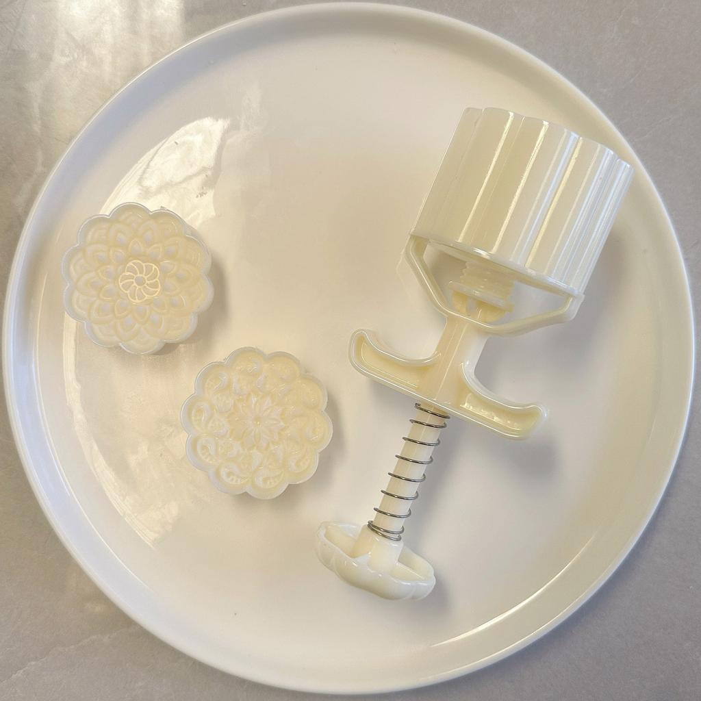 Hand Pressed Mooncakes Mold Cookie Stamp Bean Pastes Cake Molds ABS Pastries Dessert Mould for Baking Enthusiasts