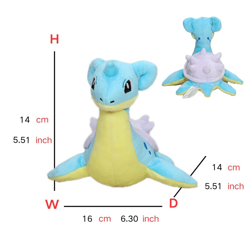 Pokemon Plush Toy Mega Charizard X Y Rayquaza Latias Latios Lapras Alolan Vulpix Ninetales Dragonair Garchomp Anime Plush Doll