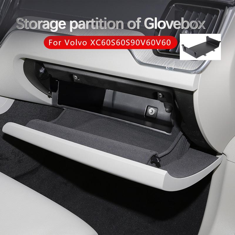 For volvo glove box compartment board xc60 s90 v90 s60 v60 storage box modification accessories