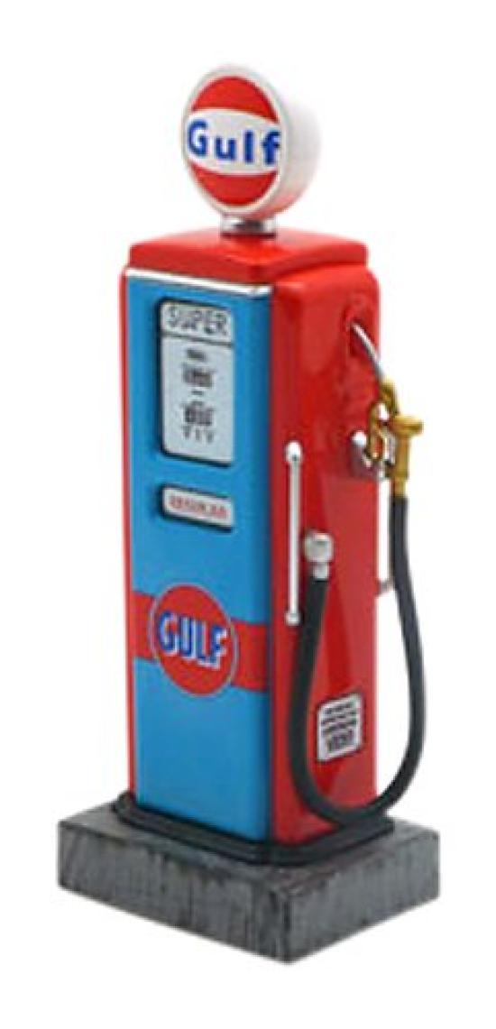 

Настоящий масштабный ретро-топливный насос Gulf Type II, полный продукт 1/18 синий