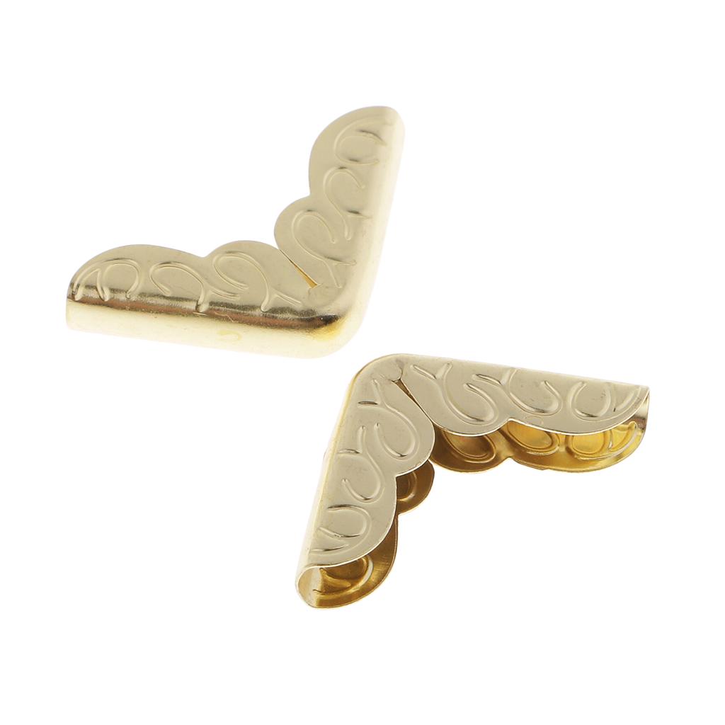 100ks Metal Book Scrapbooking Fotoalbum Nabídka Chrániče rohů 28x28x7mm