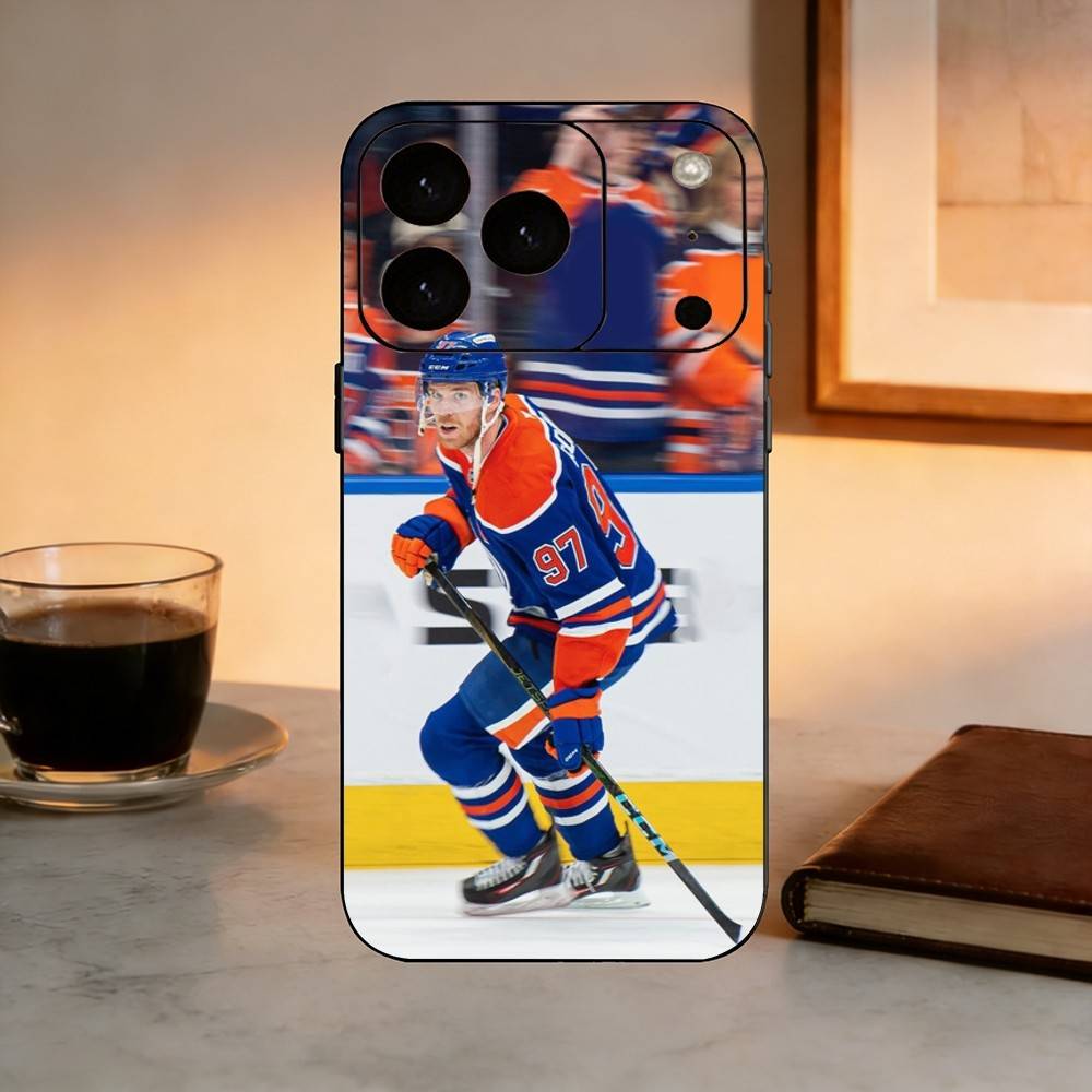 Connor McDavid Hockey Player Phone Case Silicone Soft For IPhone 17 16 15 14 13 12 11 X XR Plus Pro Max Plus