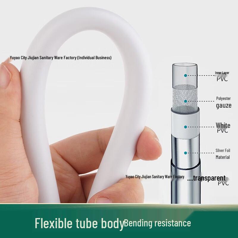 LISMPVC Thickened Anti-Tangle Shower Hose