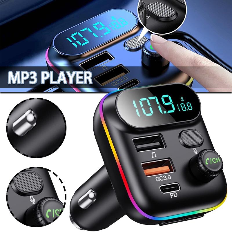 

Pdtoweb Автомобильный адаптер FM-передатчик USB-зарядное устройство AUX Радио Громкая связь MP3-плеер