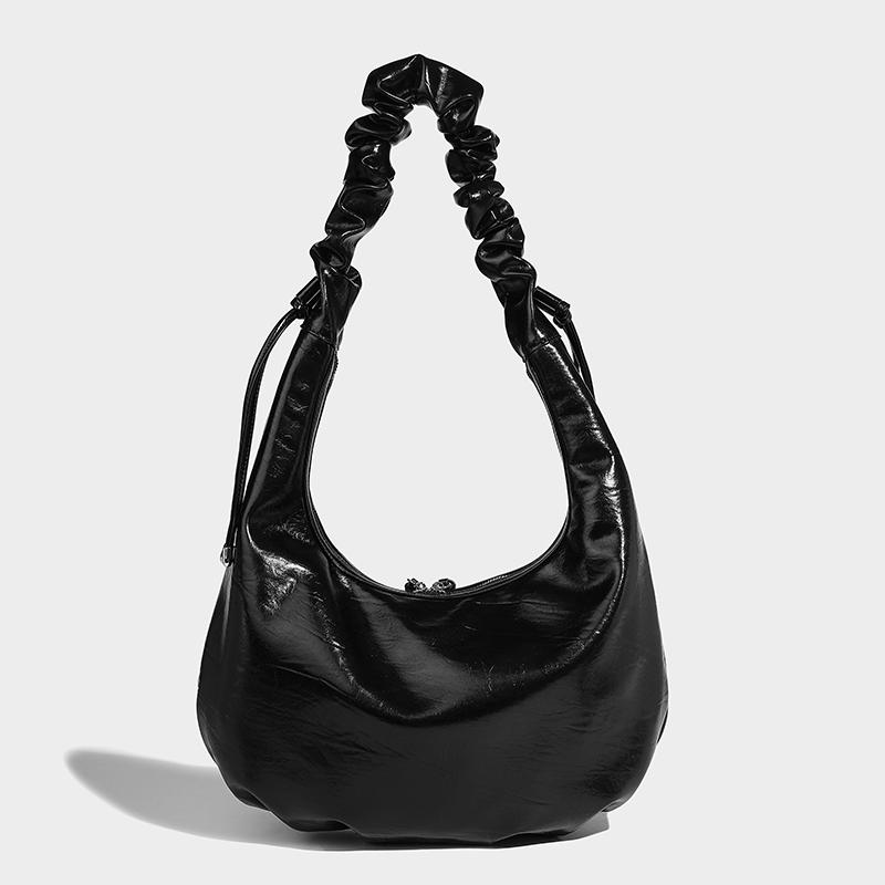 Genți hobo de umăr plisate de lux pentru femei, de designer, și genți noi la modă, de mare capacitate, simple crossbody