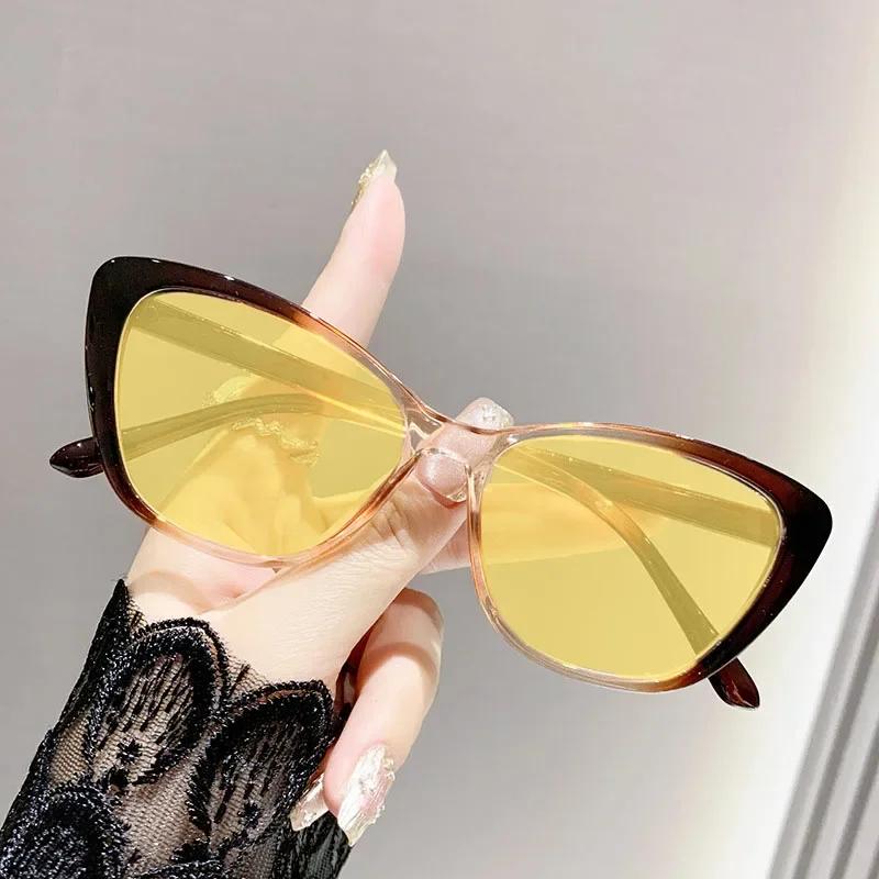 Ultra-Light Near Sight Eyewear Fashion Cat Eye Night Vision Myopia Glasses For Women Men Prescription Glasses Diopter 0 To -4.0