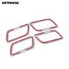 For Chevrolet Holden Equinox 2017-  Matte Ide Door Armrest Frame Cover Trim Sticker Interior Accessories Car Styling