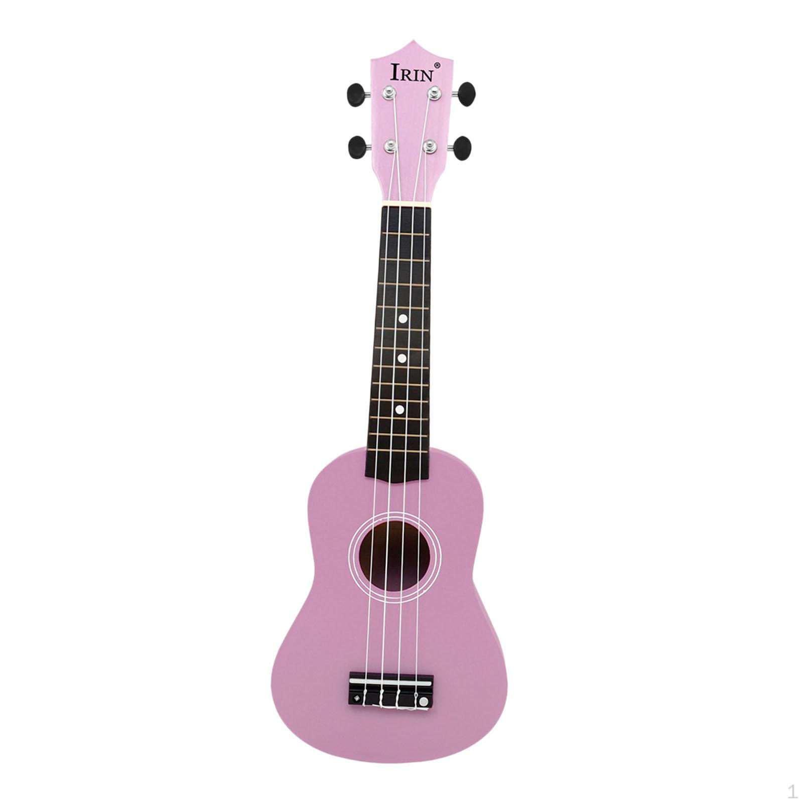 

Kids Guitar Toy Musical Instrument Classical 4 String Mini Wood Ukelele for Preschool Boys рожевий